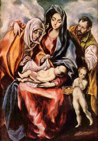 El Greco Hl. Familie oil painting image